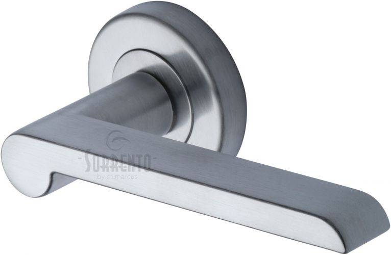 Lugano lever on rose handle in polished chrome
